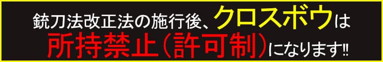 銃刀法改正について