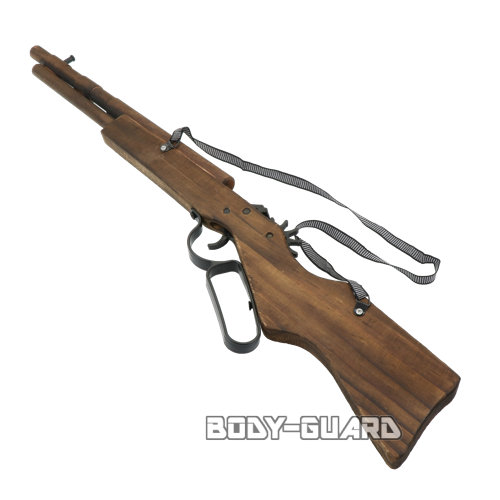 木製ゴム銃　ライフル型　24号　金属トリガー