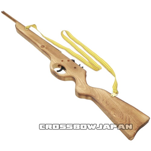 木製ゴム銃　ライフル型　アイボリー